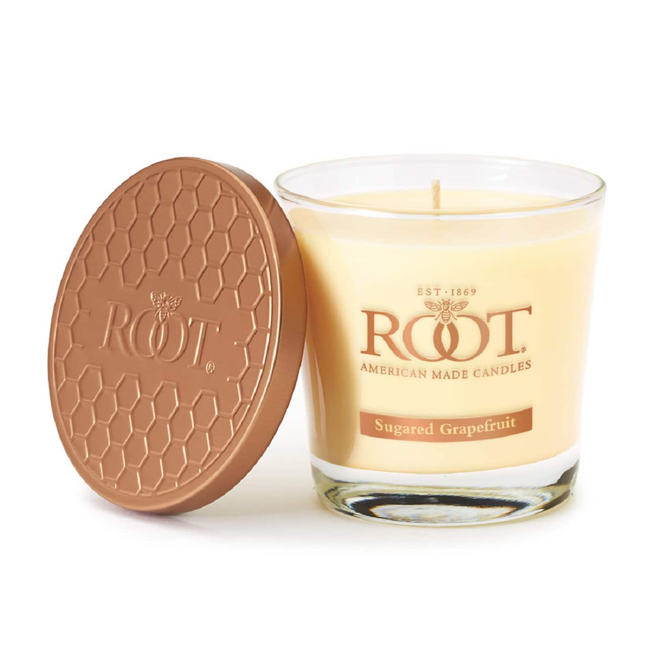 Root Candles 6.3oz. Small Scented Honeycomb Veriglass Jar Candle